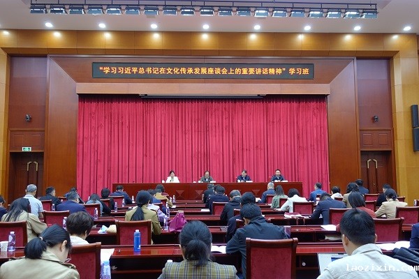 我院“学习习近平总书记在文化传承发展座谈会上的重要讲话精神”学习班顺利举办